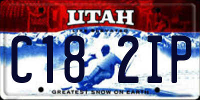 UT license plate C182IP