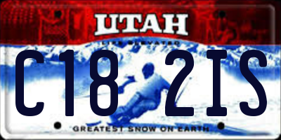 UT license plate C182IS