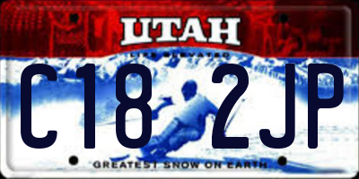 UT license plate C182JP