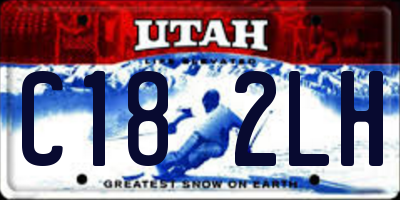 UT license plate C182LH