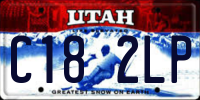 UT license plate C182LP