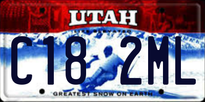 UT license plate C182ML