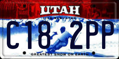 UT license plate C182PP