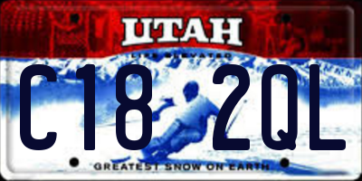 UT license plate C182QL
