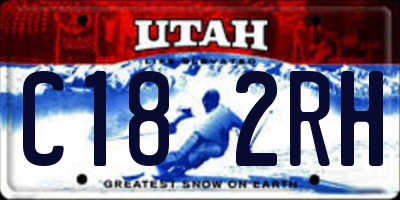 UT license plate C182RH