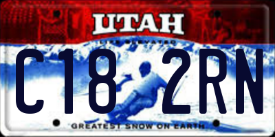 UT license plate C182RN