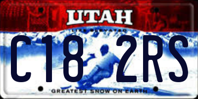 UT license plate C182RS