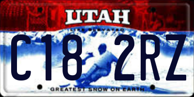 UT license plate C182RZ