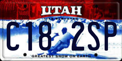 UT license plate C182SP