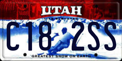 UT license plate C182SS