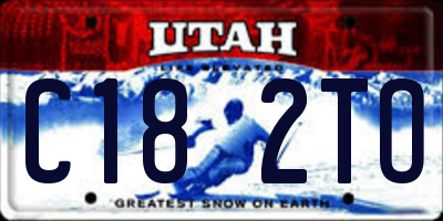 UT license plate C182TO