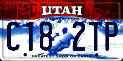 UT license plate C182TP