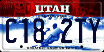 UT license plate C182TY