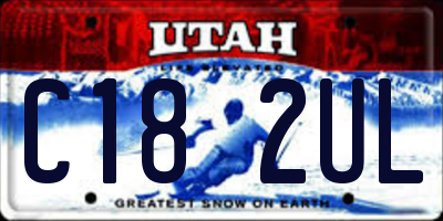 UT license plate C182UL