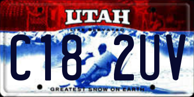 UT license plate C182UV