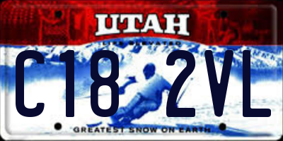 UT license plate C182VL