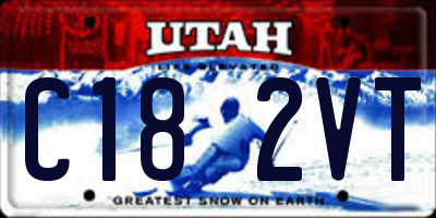UT license plate C182VT