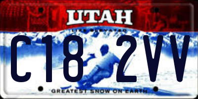 UT license plate C182VV