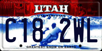 UT license plate C182WL