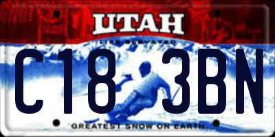 UT license plate C183BN