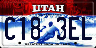 UT license plate C183EL