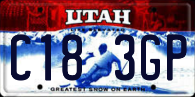 UT license plate C183GP