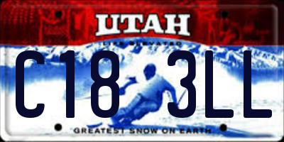 UT license plate C183LL