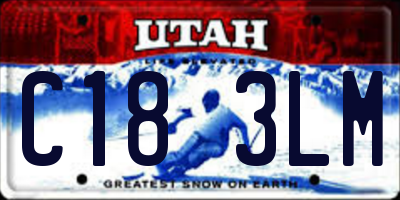 UT license plate C183LM