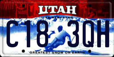 UT license plate C183QH
