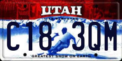 UT license plate C183QM