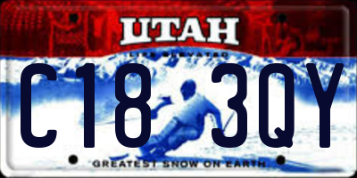 UT license plate C183QY