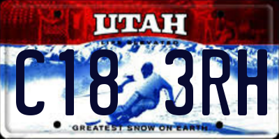 UT license plate C183RH