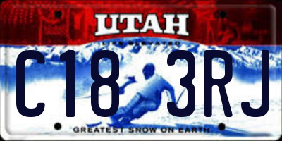 UT license plate C183RJ