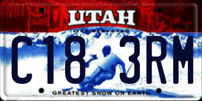 UT license plate C183RM