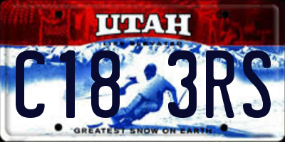 UT license plate C183RS