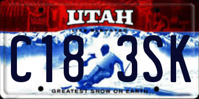 UT license plate C183SK
