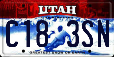 UT license plate C183SN