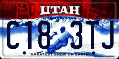 UT license plate C183TJ