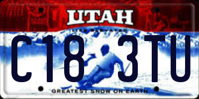 UT license plate C183TU