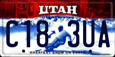 UT license plate C183UA