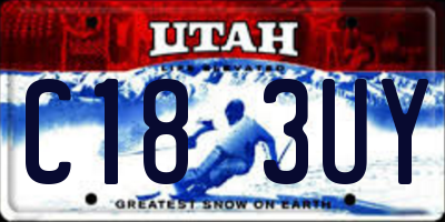 UT license plate C183UY