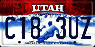 UT license plate C183UZ