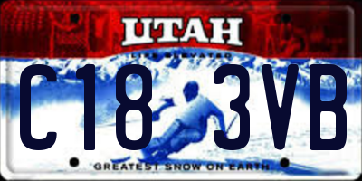 UT license plate C183VB