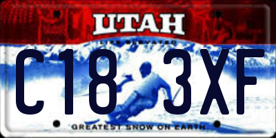 UT license plate C183XF