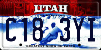 UT license plate C183YI