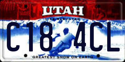 UT license plate C184CL