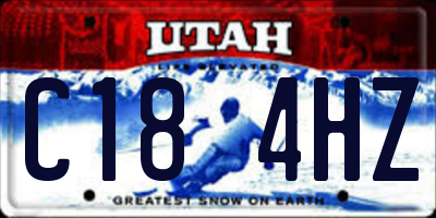 UT license plate C184HZ