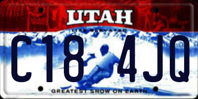 UT license plate C184JQ