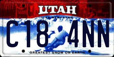 UT license plate C184NN