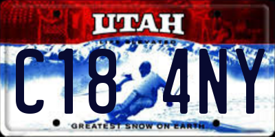 UT license plate C184NY